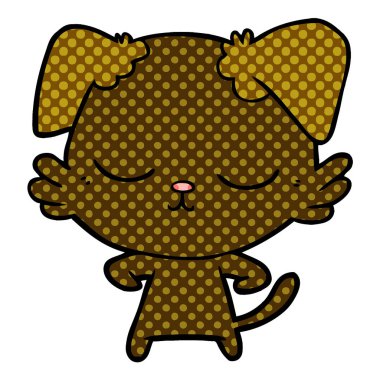 Çizgi film köpeğinin vektör çizimi