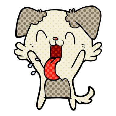 köpek sallayarak nefes nefese çizgi film