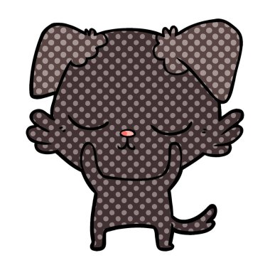 Çizgi film köpeğinin vektör çizimi