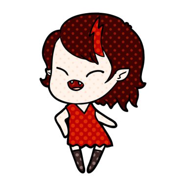 gülen vampir kız çizgi film