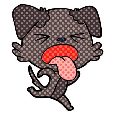 Çizgi film köpeğinin vektör çizimi