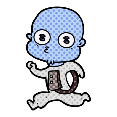 Çizgi film karakterinin vektör çizimi