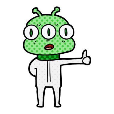 üç gözlü yabancı çizgi film