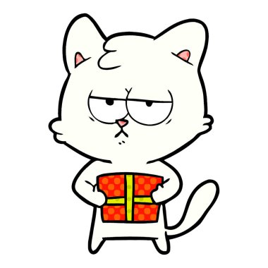 Çizgi film kedisinin vektör çizimi