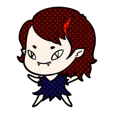 çizgi film dostu vampir kız