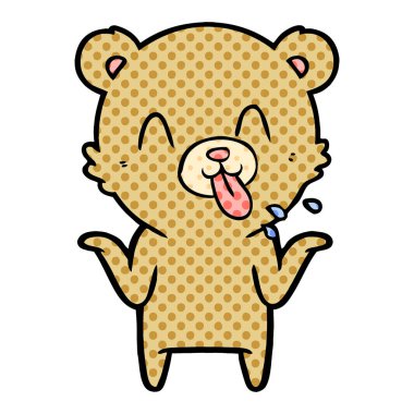 Çizgi film ayısının vektör çizimi