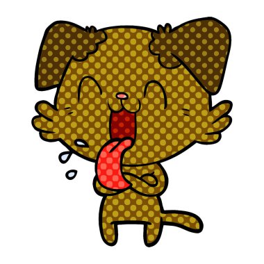 Çizgi film köpeğinin vektör çizimi