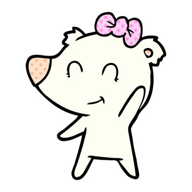 Dişi kutup ayısı karikatür