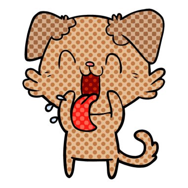 Çizgi film köpeğinin vektör çizimi