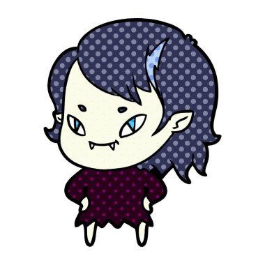 çizgi film dostu vampir kız