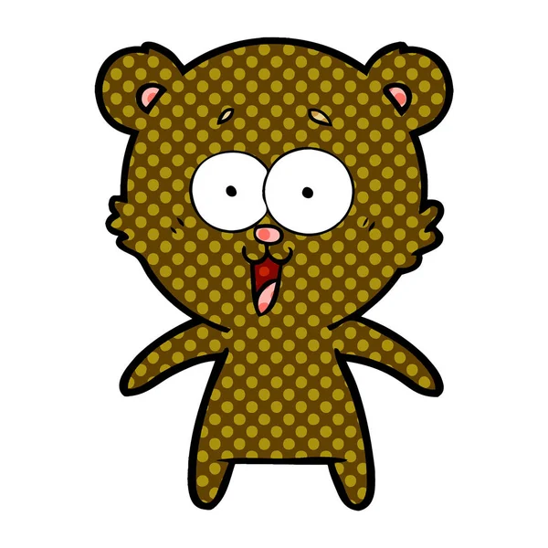 Смеющийся Плюшевый Медведь — стоковый вектор