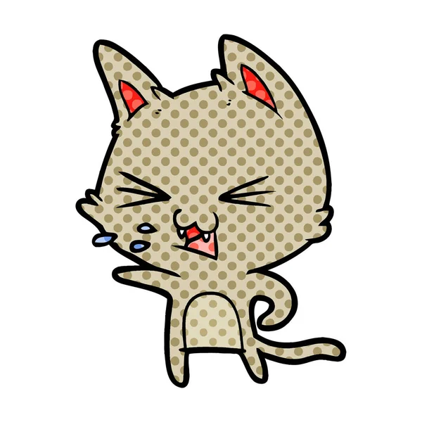 ภาพเวกเตอร ของการ นแมวเย — ภาพเวกเตอร์สต็อก