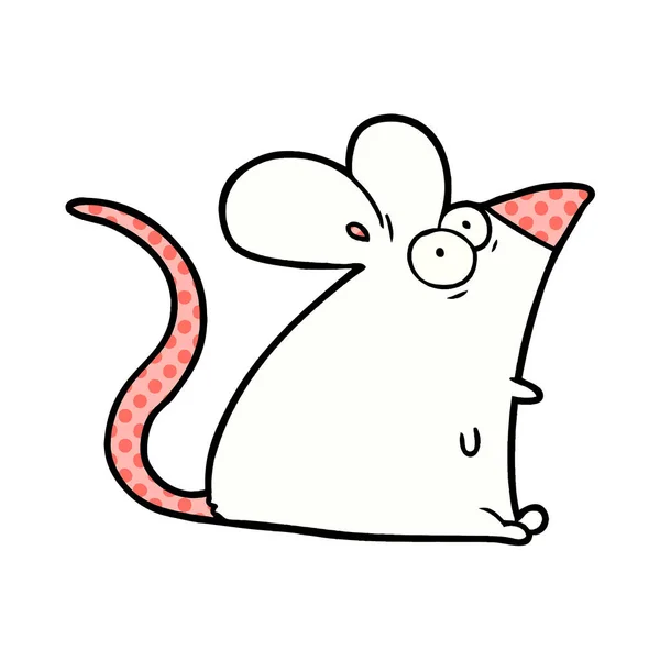 Vector Illustration Cartoon Mouse — Stock Vector