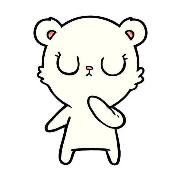 和平卡通北极熊 — 图库矢量图片