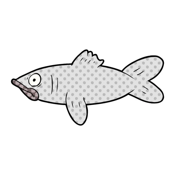 Vector Illustration Cartoon Fish — Stock Vector