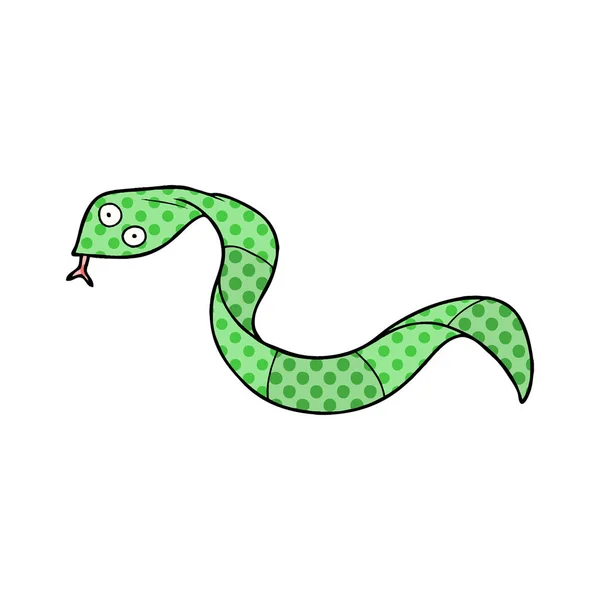 Vektor Illusztrációja Rajzfilm Kígyó — Stock Vector