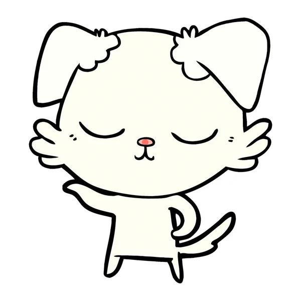 かわいい犬のベクトルイラスト — ストックベクタ