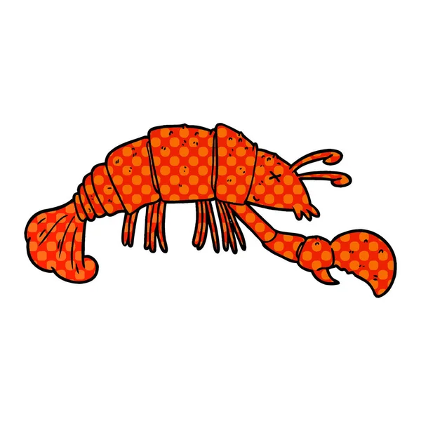 矢量图的卡通龙虾 — 图库矢量图片