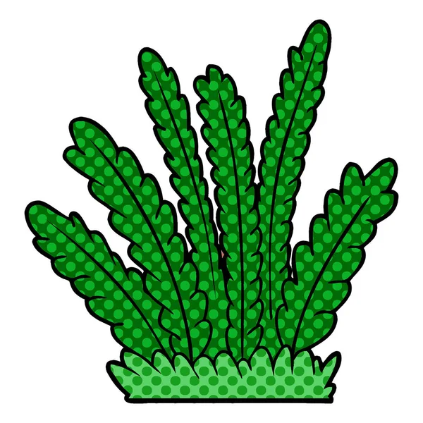 Vektorillustration Tecknade Växande Växter — Stock vektor