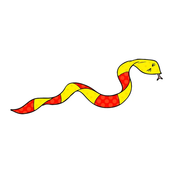 Vektor Illusztrációja Rajzfilm Kígyó — Stock Vector