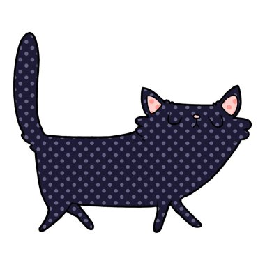 Çizgi film kedisinin vektör çizimi