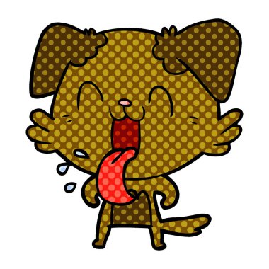 Çizgi film köpeğinin vektör çizimi