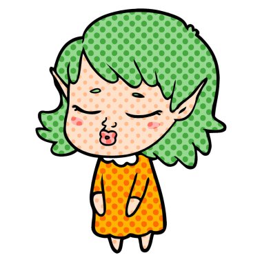 güzel çizgi film elf kızı