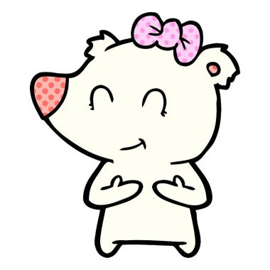 Dişi kutup ayısı karikatür