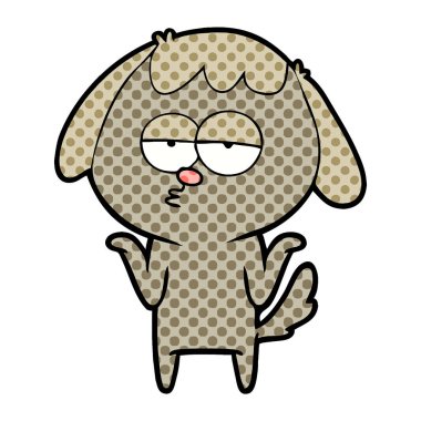 Çizgi film köpeğinin vektör çizimi