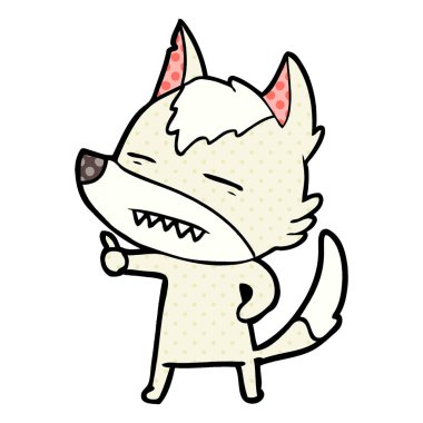 Kurt gösteren diş çizgi film