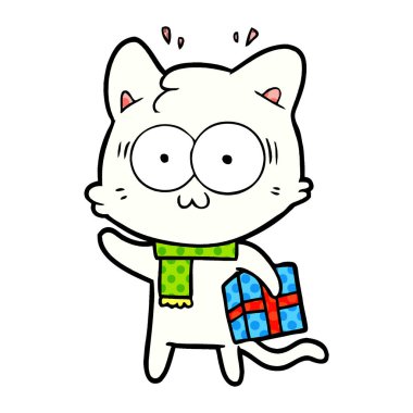 Noel hediyesi ile sürpriz kedi çizgi film