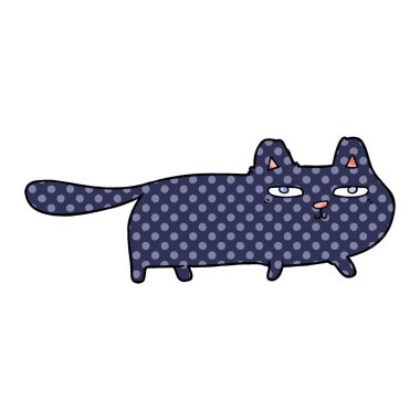 Çizgi film kedisinin vektör çizimi