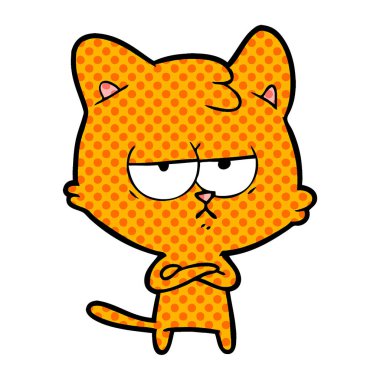 Çizgi film kedisinin vektör çizimi