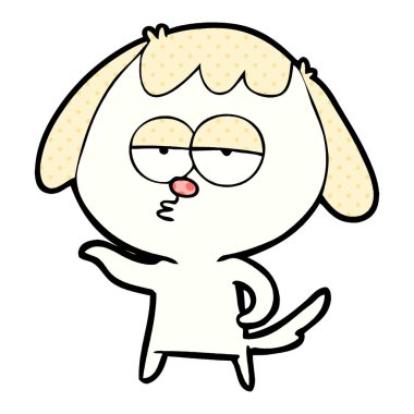 Çizgi film köpeğinin vektör çizimi