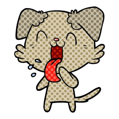 Çizgi film köpeğinin vektör çizimi