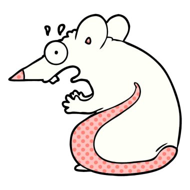 Çizgi film faresinin vektör çizimi