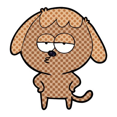 Çizgi film köpeğinin vektör çizimi