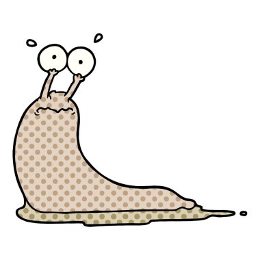 vektör çizim karikatür slug