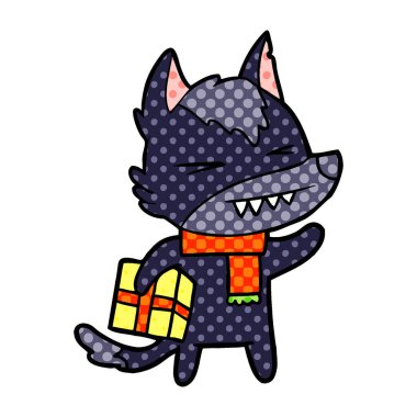 kızgın Noel kurt çizgi film