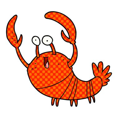 vektör çizim karikatür ıstakoz