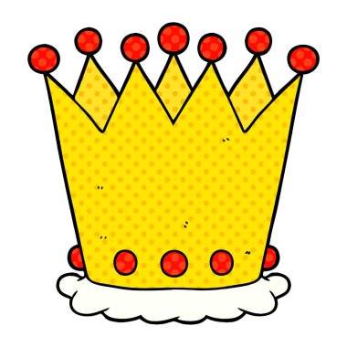 çizgi film taç vektör çizim