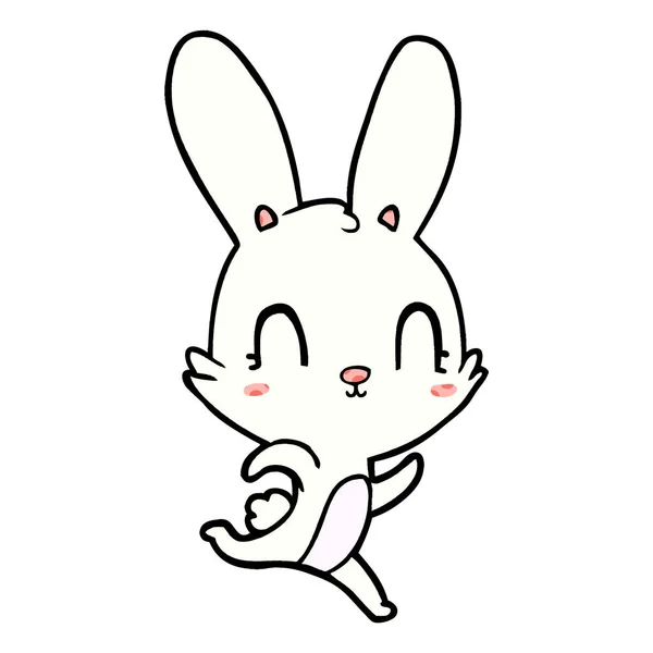 Векторная Иллюстрация Милого Мультяшного Кролика — стоковый вектор