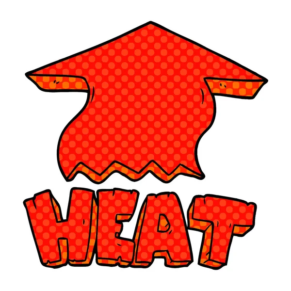 Illustration Vectorielle Symbole Thermique Dessin Animé — Image vectorielle