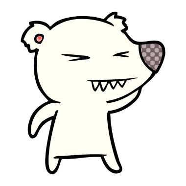 kızgın kutup ayısı karikatür