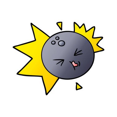 Bowling topu çarpıcı karikatür