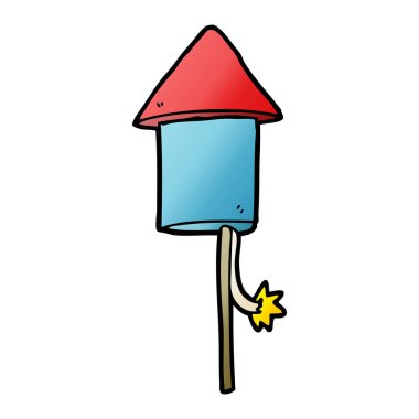 vektör çizim karikatür havai fişek