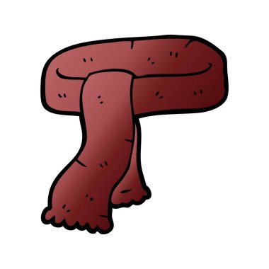 vektör çizim karikatür eşarp