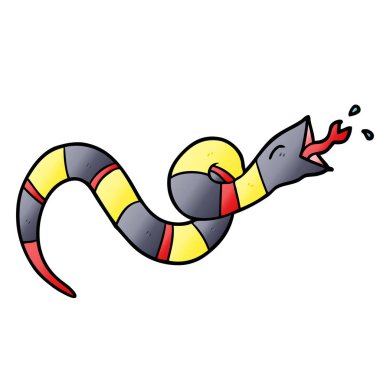 Çizgi film yılanının vektör çizimi