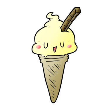 sevimli çizgi dondurma