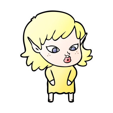 güzel çizgi film elf kızı